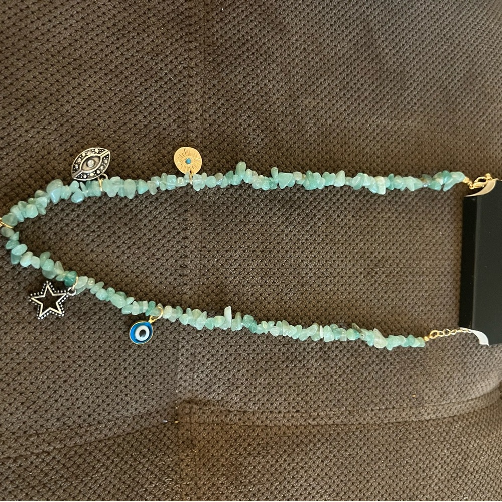 Torrid Turquoise Charm Necklace with Blue, Gold, and Silver Accents - Picture 2 of 4